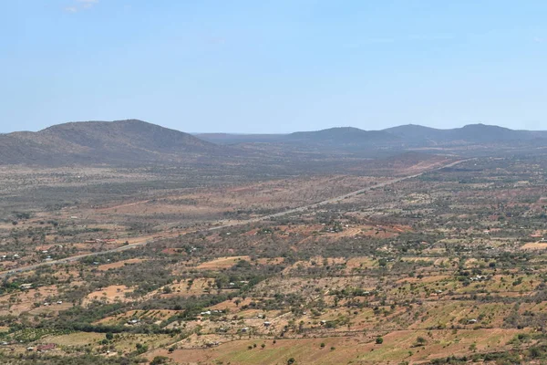 Paisagens Áridas Kilome Plains Condado Makueni Quênia — Fotografia de Stock