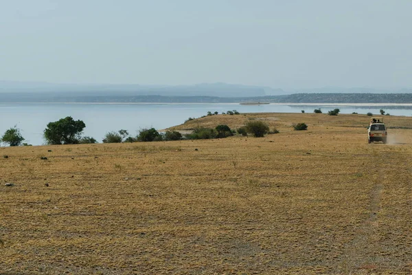 Dorre Landschappen Van Het Meer Van Mol Rift Valley Kenia — Stockfoto