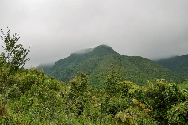 Berg Vor Nebligem Hintergrund Kijabe Hügel Der Kikuyu Steilwand Rift — Stockfoto