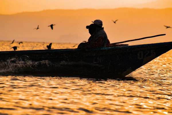 Golden Hour Lake Naivasha Kenya — Stock Photo, Image