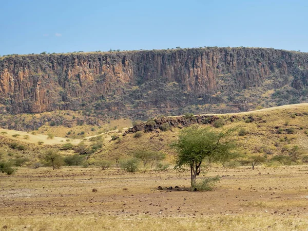 Kurak manzara OAF Lake Magadi, Magadi, Rift Vadisi, Kenya