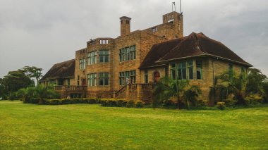 Kenya kırsalındaki tarihi bina, Lord Egerton Kalesi, Nakuru, Kenya