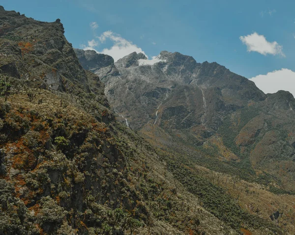 Escenarios Paisajes Montaña Contra Cielo Parque Nacional Las Montañas Ruanda — Foto de Stock