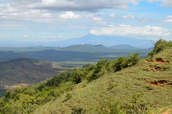 Сценические Горные Пейзажи Склонах Горы Килиманджаро — стоковое фото