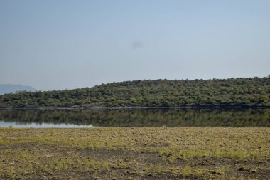 Kenya, Magadi Gölü, Rift Vadisi, Kenya kırsalında kurak bir arka planda