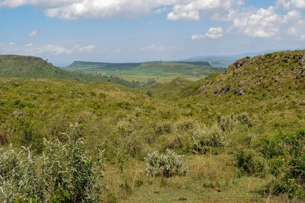 Caminhando Nas Paisagens Panorâmicas Panorâmicas Panorâmicas Montanha Quênia Rural Aberdare — Fotografia de Stock