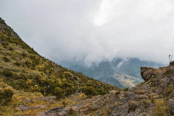 Paisagens Vulcânicas Panorâmicas Cordilheira Aberdare Quênia — Fotografia de Stock