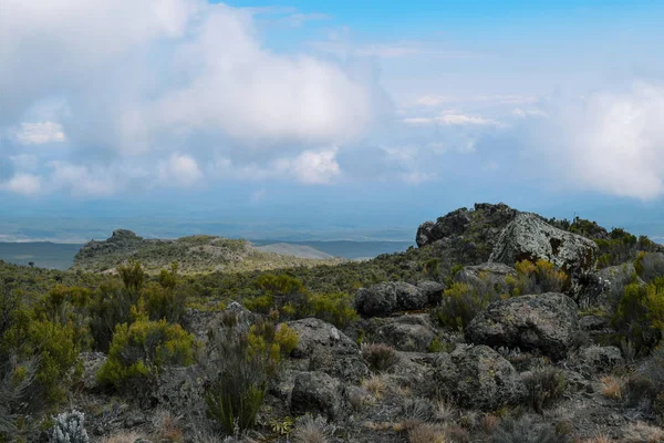 Escenarios Paisajes Montaña Contra Cielo Monte Kilimanjaro Tanzania — Foto de Stock