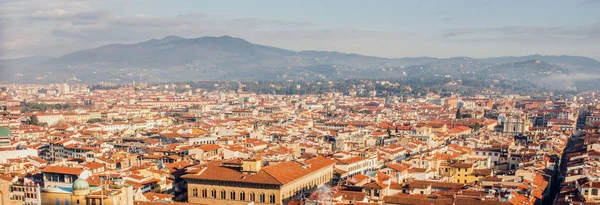 Prachtige Skyline Van Stad Florence Bij Zonsondergang Italië — Stockfoto
