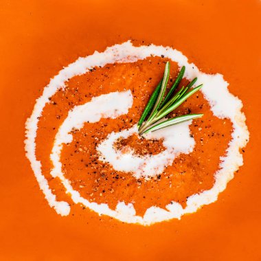 Geleneksel soğuk gazpacho çorbası arka plan, İspanyol mutfağı kavramı 