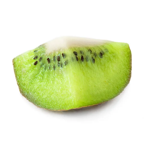 Kiwi Fruit Piece Isolated White Background — Stock Photo, Image