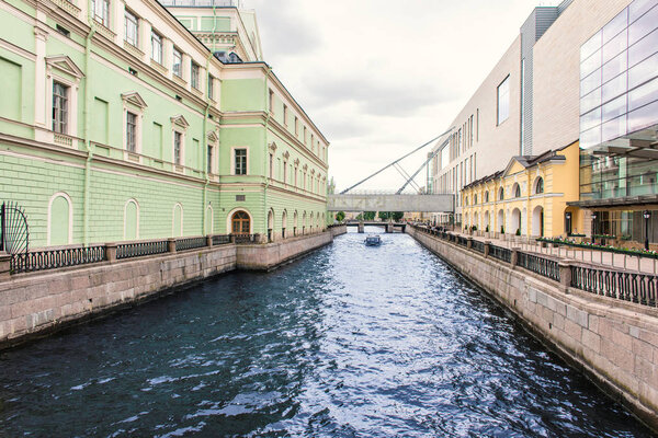 Embankment of Krukov Canal near Mariinsky Theatre, St. Petersburg, Russia