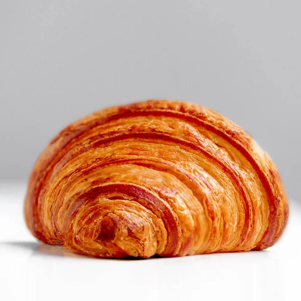 Frissen Sült Csokis Croissant Zár Megjelöl — Stock Fotó