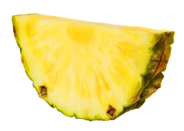 Beyaz Arkaplanda Izole Edilmiş Ananas Dilimi — Stok fotoğraf