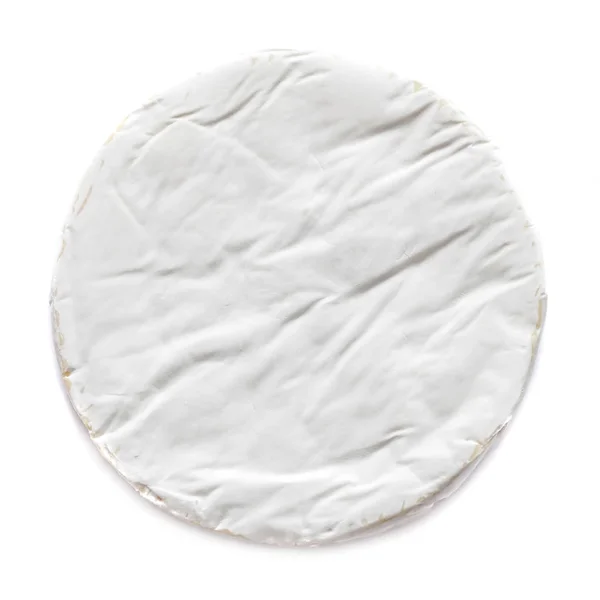 Camembert Isolado Sobre Fundo Branco — Fotografia de Stock