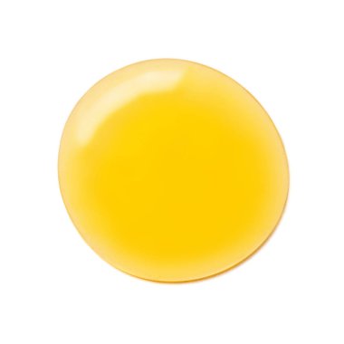 Beyaz arka plan üzerinde izole bal damla akan. Üstten görünüm