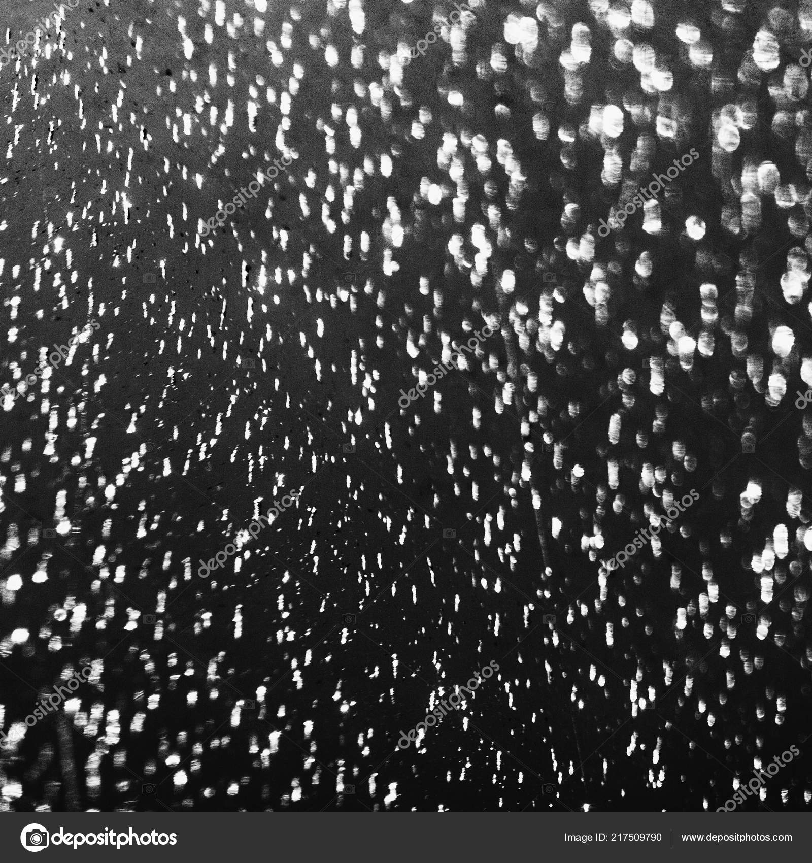 Black Background Sparkling Lights Abstract Black White Bokeh