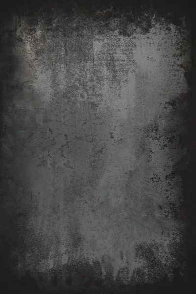 Zwarte Grunge Metalen Getextureerde Muur Achtergrond Met Krassen — Stockfoto