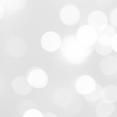 Zarif gümüş Noel arka plan beyaz bokeh ile tatil Poster, afiş, reklam, kart veya davet için ışıklar
