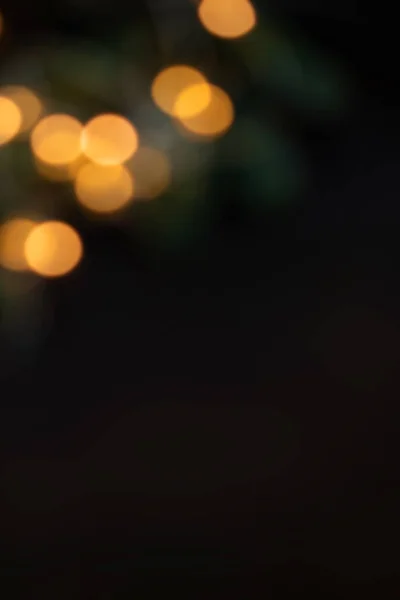 Resumen Navidad Bokeh Luces Sobre Fondo Negro — Foto de Stock