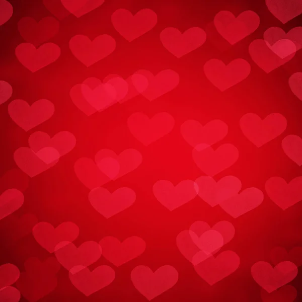 Абстрактный Фон Красных Сердец Дню Святого Валентина — стоковое фото