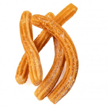 Churros beyaz arka plan üzerinde izole. Churro - geleneksel Mexi