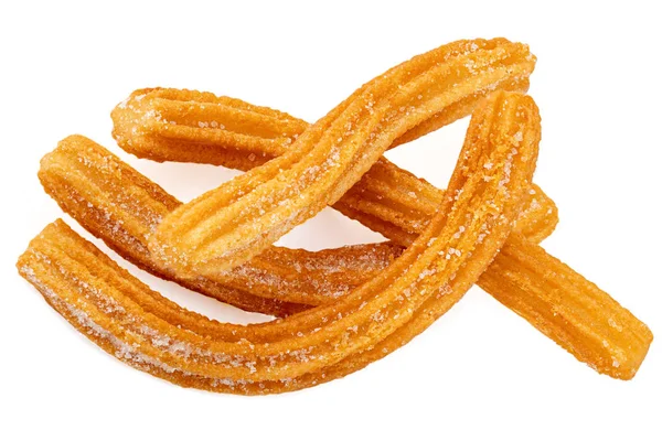 Churros aislado sobre fondo blanco. Maldición mexicana tradicional — Foto de Stock