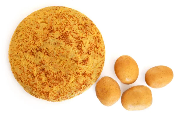 鸡蛋和土豆蛋清 - 正宗的西班牙玉米饼小吃 — 图库照片