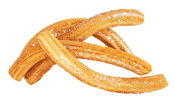 Churros geïsoleerd op witte achtergrond. Mexicaanse keuken-churro w — Stockfoto