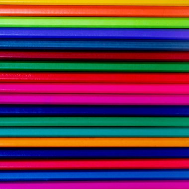 Okula geri dönelim. Renkli pensils Desen. Yakın çekim. 