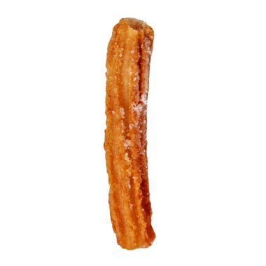 Churro izole sopa. Bir şeker tozu ile kızarmış hamur pasta