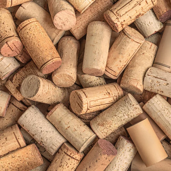 Wine corks Pattern. Various wooden wine corks  as a Background.