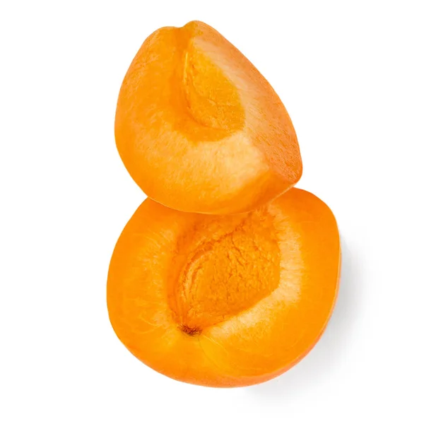 Frische Aprikose Aprikosen Isoliert Auf Weißem Hintergrund Nahaufnahme — Stockfoto