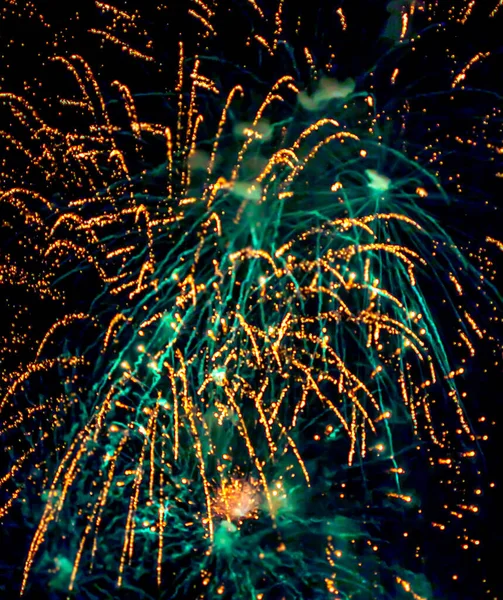 Abstraktní Pozadí Fireworks Ročník Bokeh Ligts Silvestra Kopírovacím Prostorem Koncept — Stock fotografie