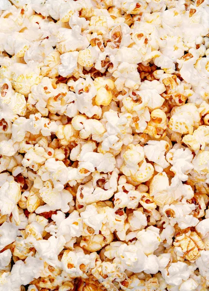 Hausgemachtes Kessel Mais Popcorn Als Hintergrund Mit Kopierraum Top Konkurrenz — Stockfoto