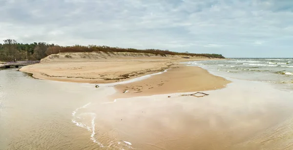 River Enters Sea — Stock Photo, Image