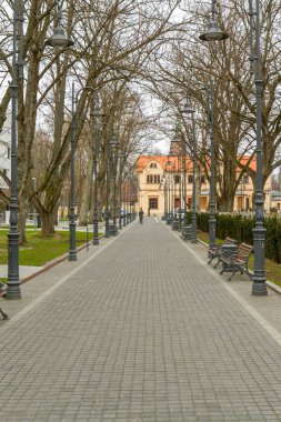 Palanga merkezi şehir sokakta