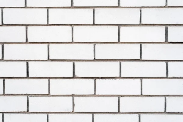 Fondo de pared de ladrillo blanco con lechada de cemento —  Fotos de Stock