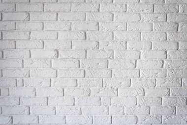 Dekoratif kaba beyaz tuğla duvar arka plan doku