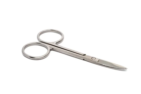 Small nail scissors isolated on a white background — Stock Photo, Image