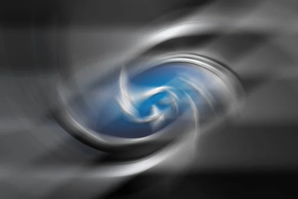 Spiral subaru vortex. Black gray blue blurred gradient background — Stock Photo, Image