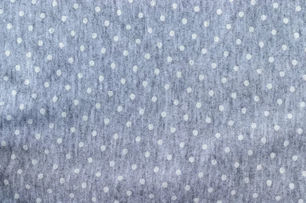 Morbida Texture Jersey Cotone Grigio Con Pois Bianco Sfondo Tessile — Foto Stock