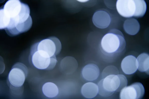 Luces Borrosas Fondo Azul Gris Oscuro Bokeh Abstracto Con Luz — Foto de Stock