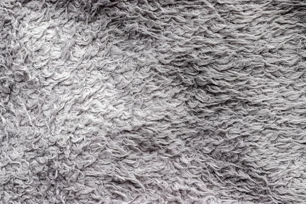 Szary Puszysty Tło Tkaniny Ciepły Sweter Tekstury — Zdjęcie stockowe
