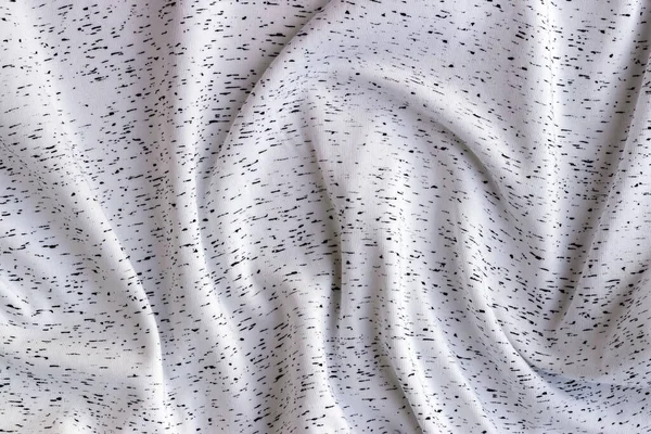 Tejido Algodón Punto Blanco Con Textura Manchas Negras Fondo Textil — Foto de Stock