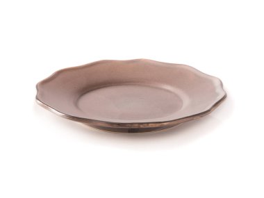 Minimalist gri plaka beyaz arka plan üzerinde.