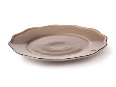 Modern beyaz zemin üzerine seramik plaka şeklinde.