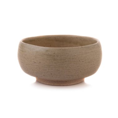 Beyaz arka plan üzerinde izole rustik Kupası.