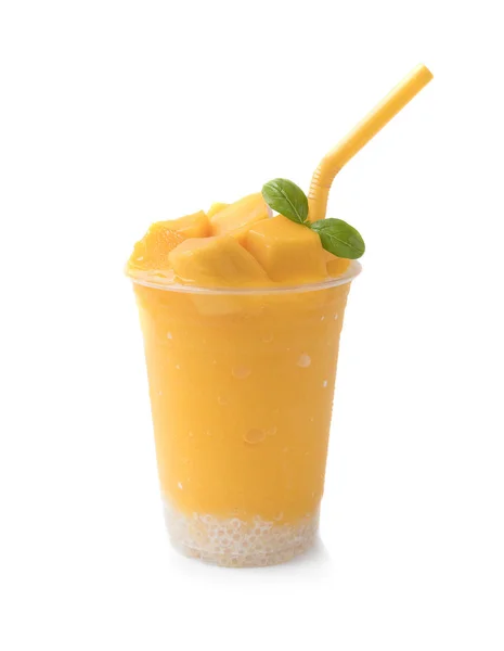 Delicious Juicy Smoothie Fresh Mangoes — Stock Photo, Image