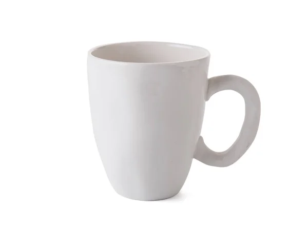 Taza Cerámica Moderna Sobre Fondo Blanco — Foto de Stock